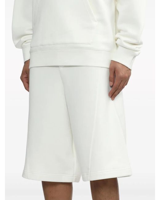 OAMC White Logo-Print Cotton Track Shorts for men