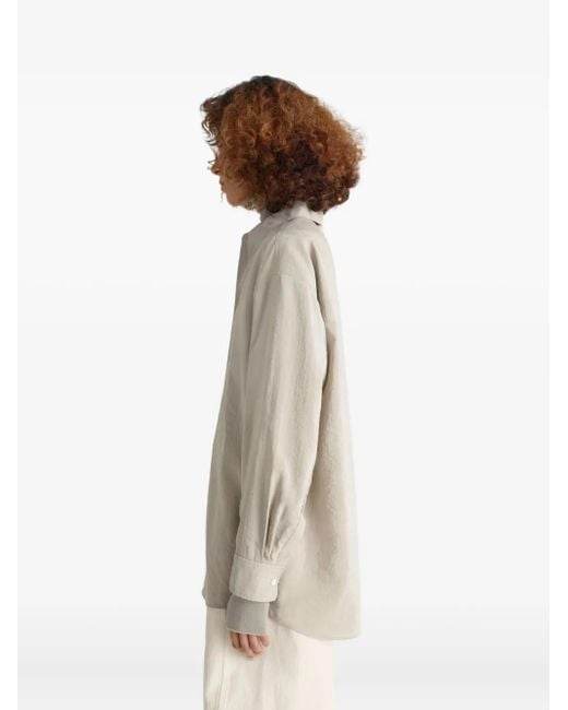 Lemaire タイネック シャツ Natural