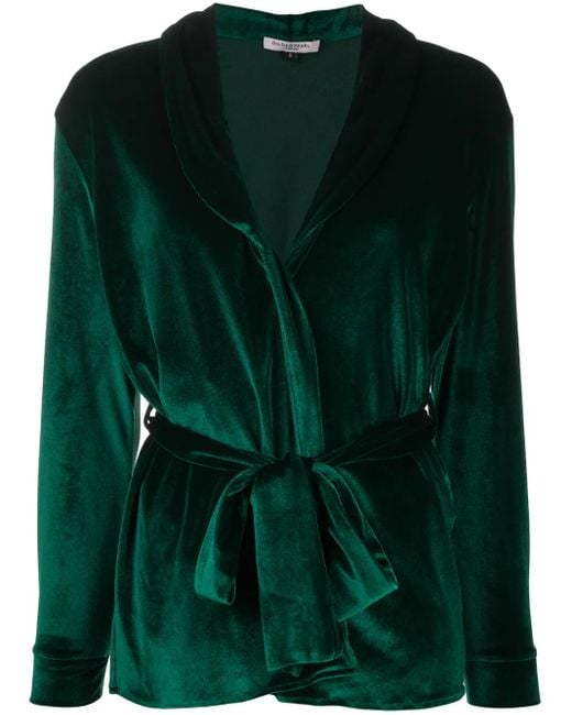 Gilda & Pearl Green Sara Toga Velvet Pyjamas