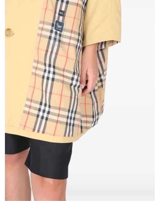 1/OFF White Check Pattern Coat