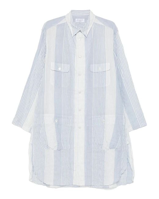 Yohji Yamamoto White Striped Shirt for men