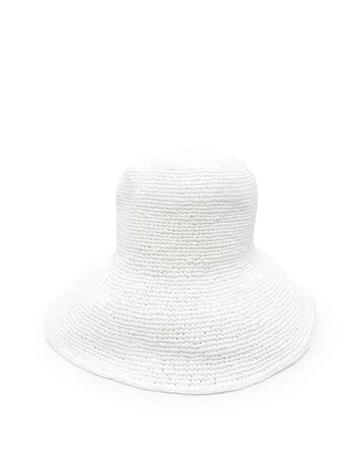 Totême White Woven Sun Hat