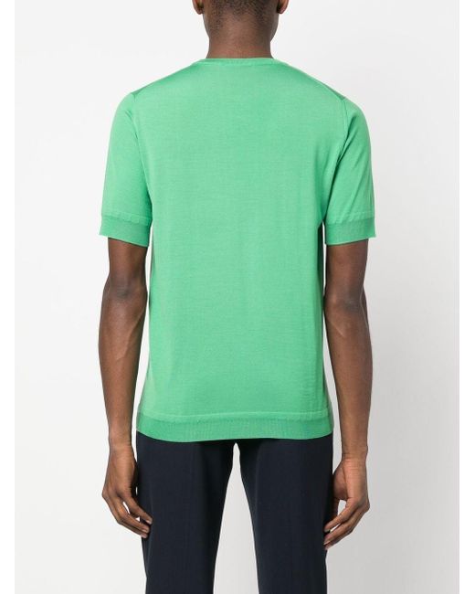 GOES BOTANICAL Gebreid T-shirt in het Green voor heren