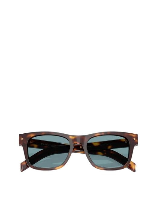 Prada Green Rectangle-Frame Sunglasses for men