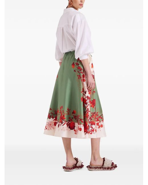 LaDoubleJ Green Drawstring Skirt Placée