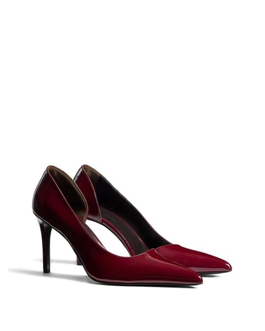 Khaite Purple 85Mm Jett D'Orsay Heeled Pumps