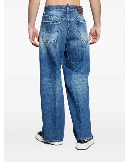 DSquared² Gerafelde Jeans in het Blue voor heren