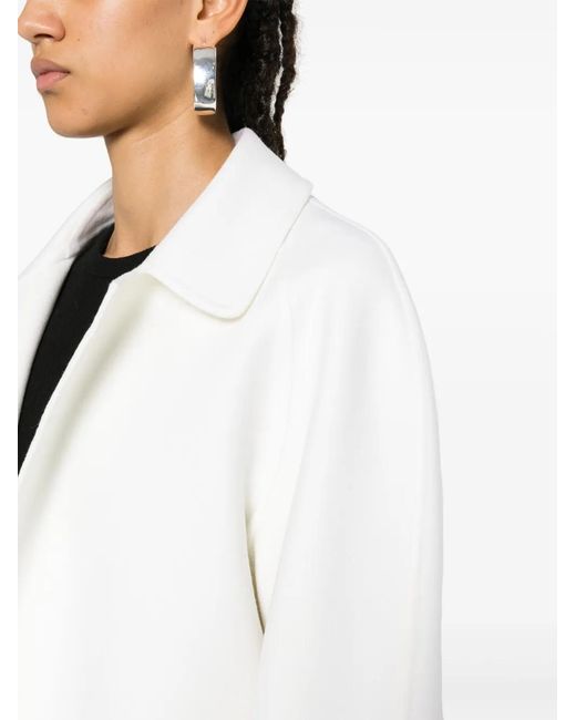 Fabiana Filippi White Felted Cropped Jacket