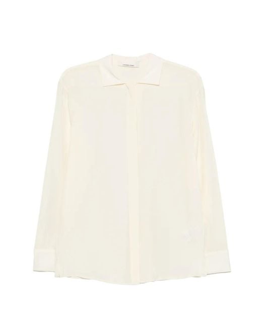 Liviana Conti White Concealed-Front Buttoned Shirt