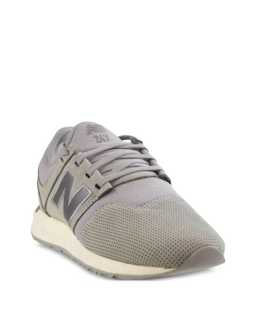 New Balance Gray 247 Suede Sneakers