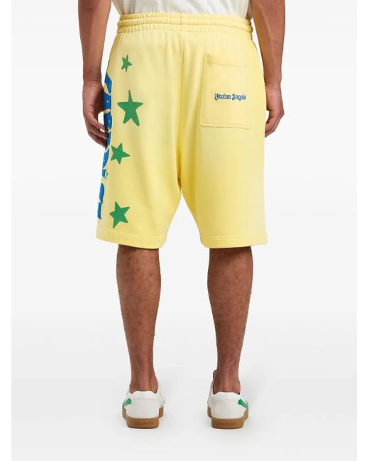 メンズ Palm Angels Paraside スウェットショーツ Yellow