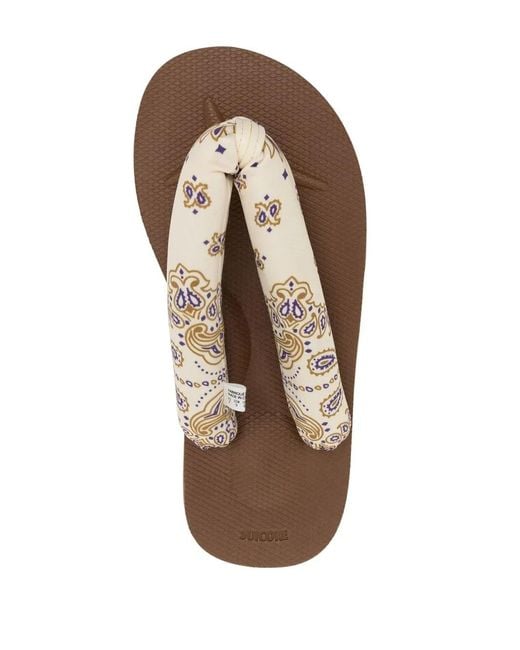 Suicoke White Gta Thong-Strap Sandals