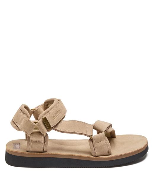 Suicoke Natural Suede Sandals for men