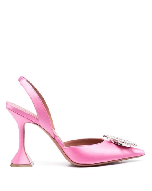 Zapatos Begum con tacón de 95 mm AMINA MUADDI de color Pink