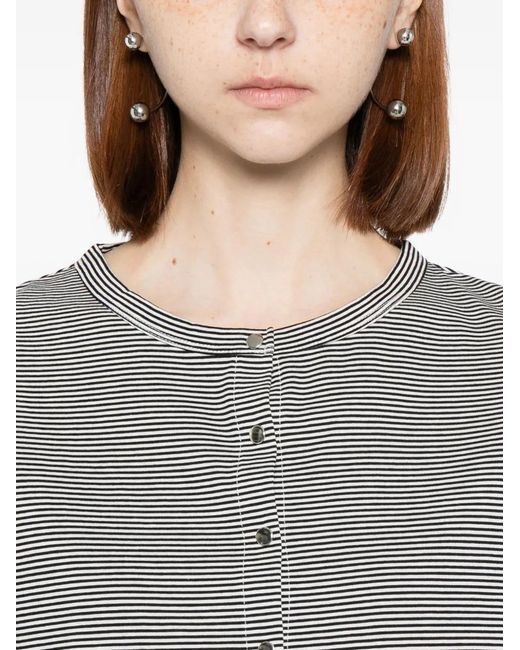 To b. by agnès b. Gray Border Compact Top