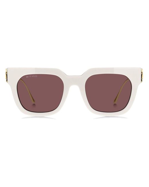 Etro Purple Bold Pegaso Square-frame Sunglasses