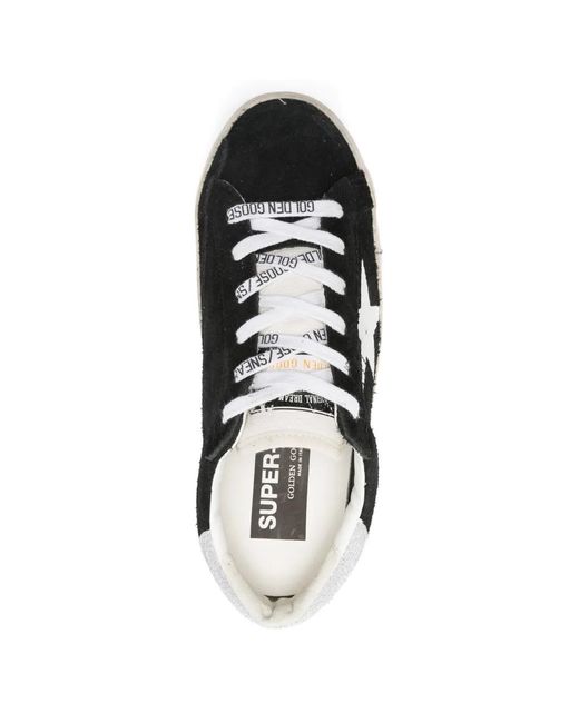 Golden Goose Deluxe Brand White Super-Star Lace-Up Sneakers
