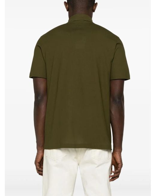 メンズ Herno ショートスリーブ ポロシャツ Green