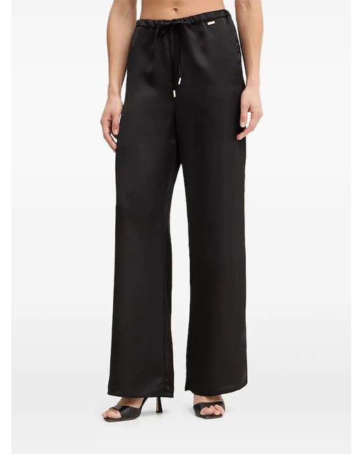 Fracomina Black Drawstring Trousers