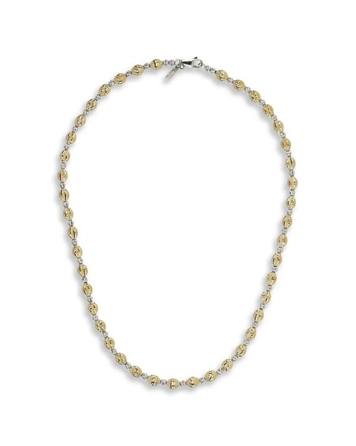 Desmo Metallic Crystal Halskette Mit Perlen
