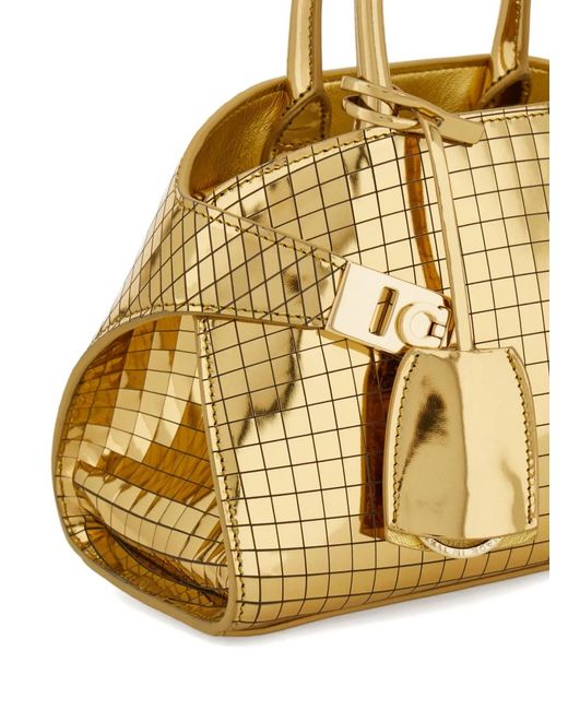 Ferragamo Metallic Hug Tote Bag