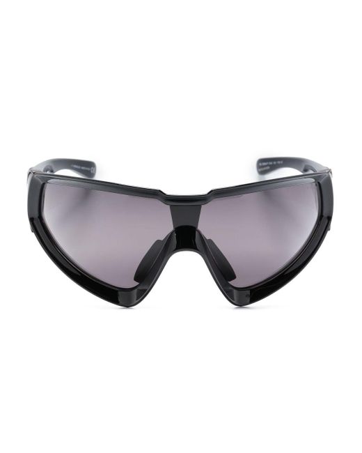 Moncler Blue Wrapid Shield-frame Sunglasses