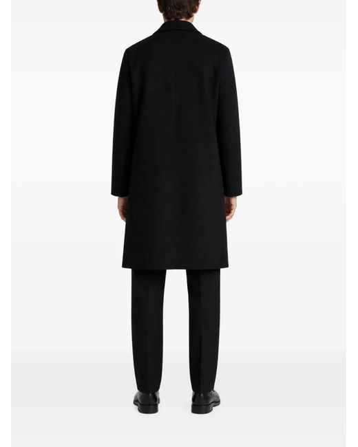 RETORI Black Double-Breasted Coat for men