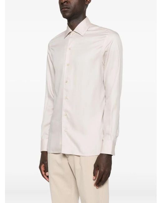 Alessandro Gherardi White Long-Sleeve Button-Down Shirt for men