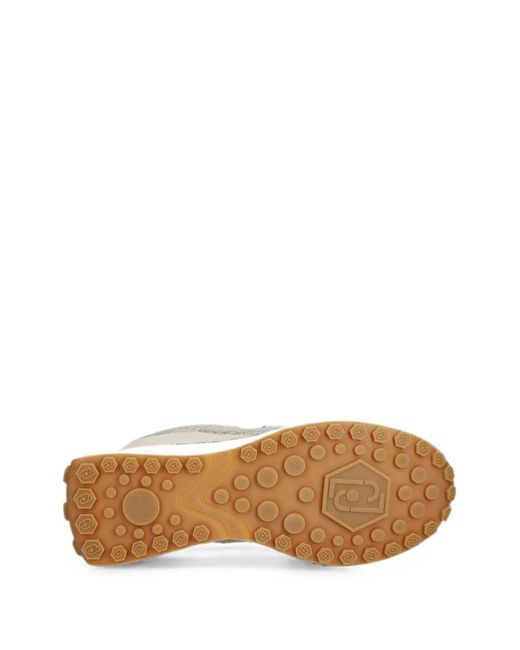 Liu Jo White Suede-Trim Panelled Sneakers