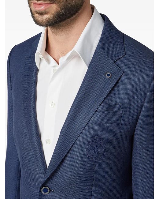 Billionaire Blue Blazer Boutonné for men