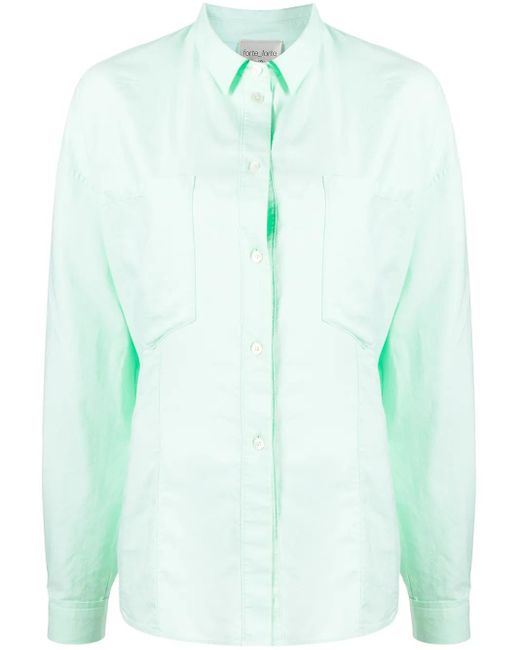 Forte_forte Green Chest-Pocket Longsleeved Shirt