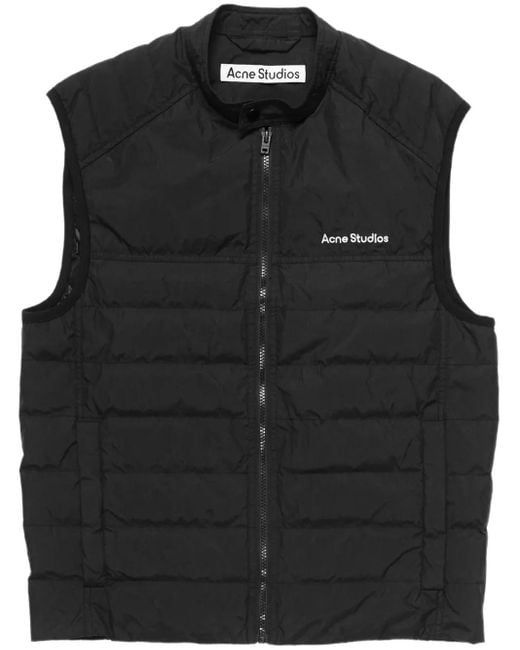Acne Black Padded Gilet for men