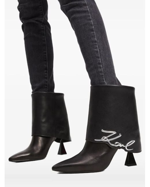 Karl Lagerfeld Debut Ii 100mm ブーツ Black