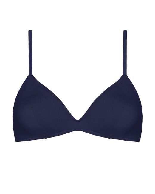 Eres Blue Tourbillon Triangle Bikini Top