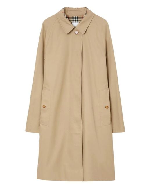 Burberry Natural Raglan-Sleeve Trench Coat