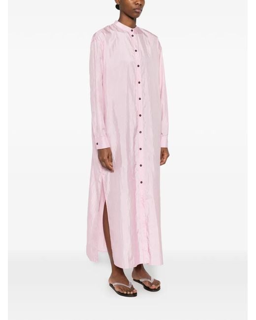 Jil Sander Pink Buttoned Dress