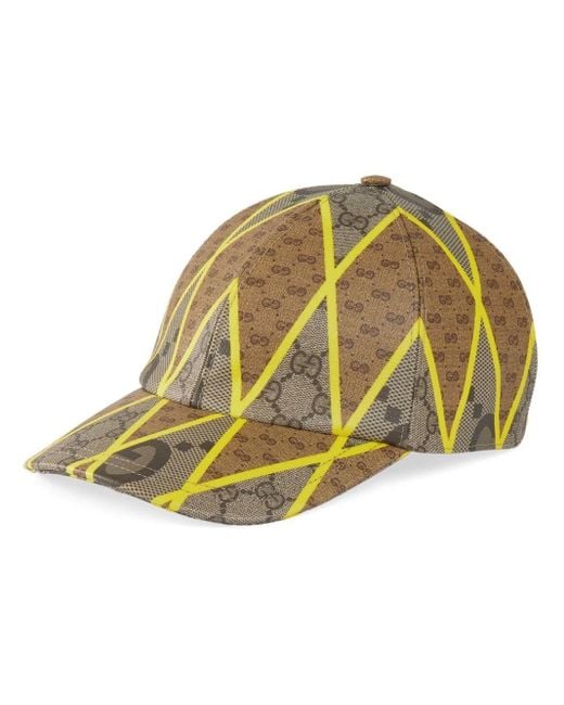 Gucci Green GG Patchwork Baseball Hat for men