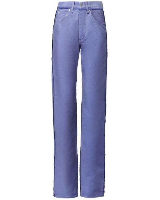 Maison Margiela Blue Distressed Straight-Leg Jeans