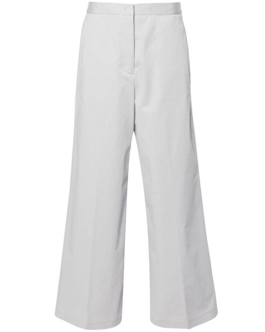 Fabiana Filippi White Wide-leg Tailored Trousers