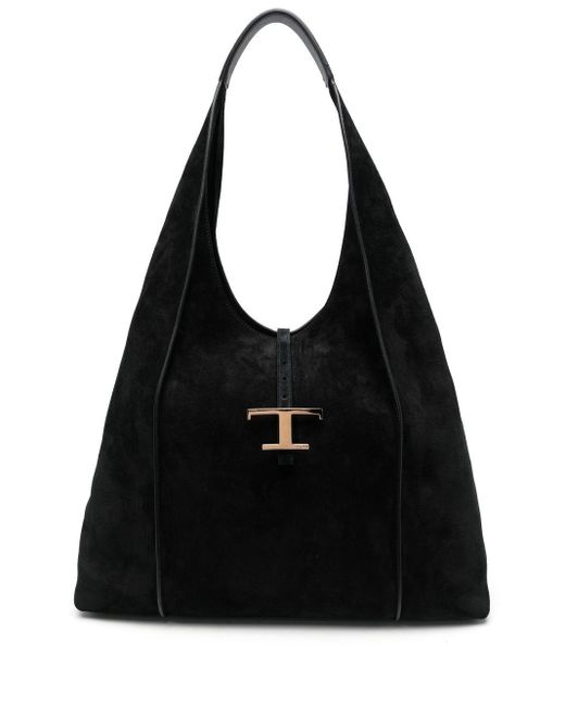 Tod's Suede Timeless Tote Bag in Black Lyst Canada