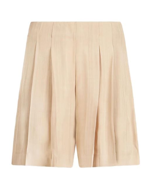 Liu Jo Natural Pleated Shorts
