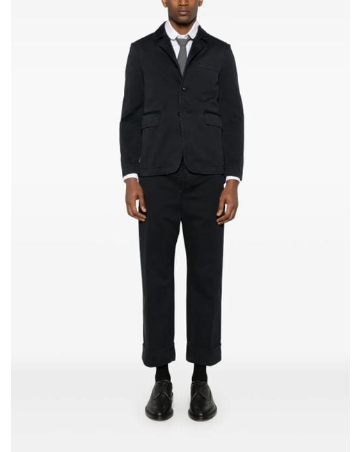 Thom Browne Black Single-Breasted Blazer for men