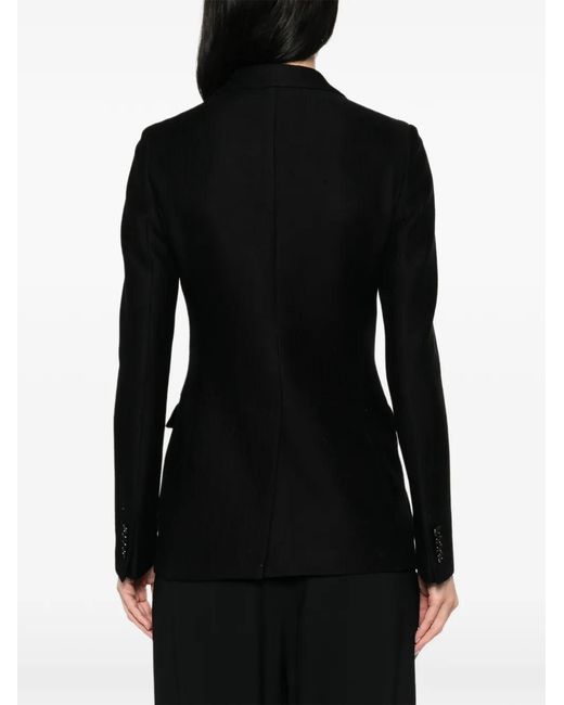 Tagliatore Black Blazer À Boutonnière Croisée