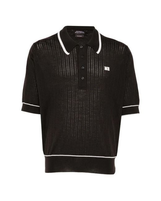Wales Bonner Black Blessings Polo Shirt for men
