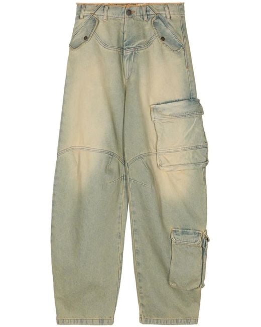 DARKPARK Green Rosalind Tapered Cargo Jeans