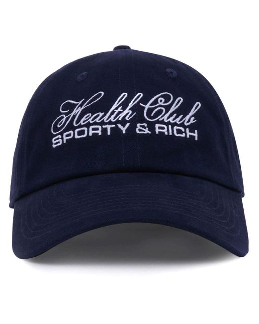 Sporty & Rich Blue Healthy Club Cotton Cap