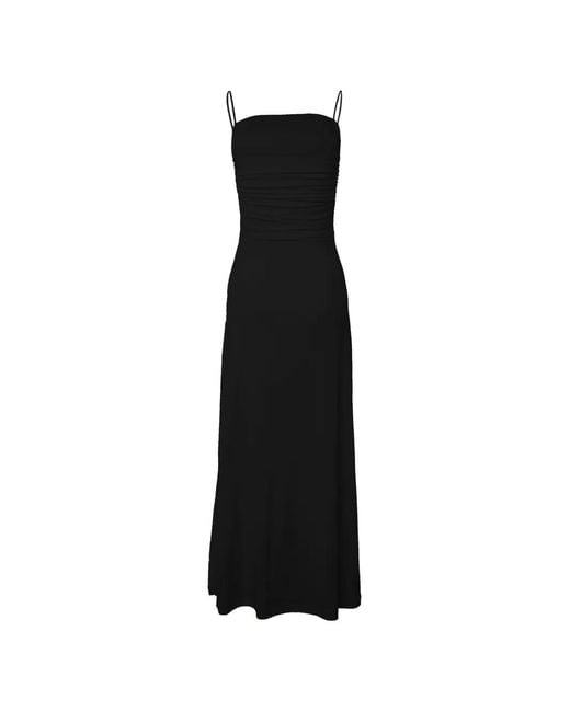 Wolford Black Summer Flow Spaghetti-Strap Maxi Dress