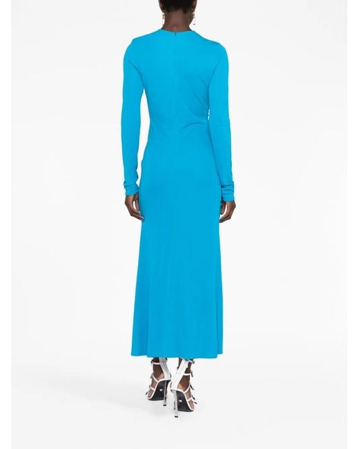 Givenchy Blue Crepe Long Dress