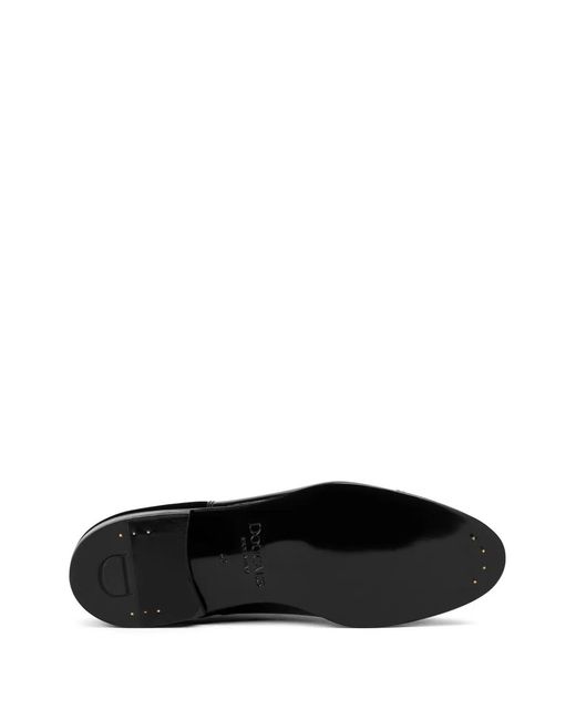 Doucal's Black Patent-Finish Leather Oxford Shoes for men