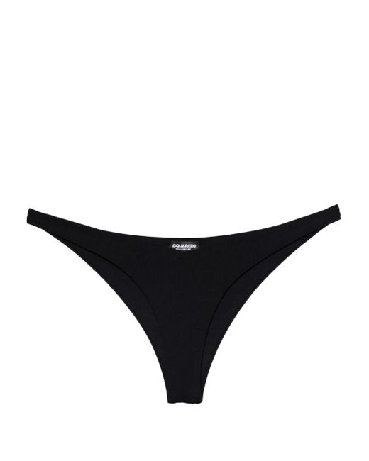 Bragas de bikini con placa del logo DSquared² de color Black